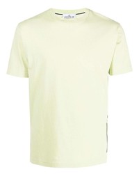 T-shirt à col rond vert menthe Stone Island