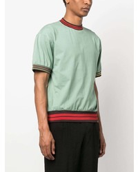 T-shirt à col rond vert menthe Jacquemus