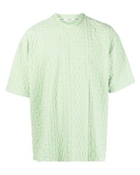 T-shirt à col rond vert menthe Sunnei