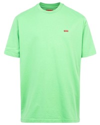 T-shirt à col rond vert menthe Supreme