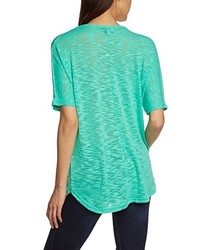 T-shirt à col rond vert menthe