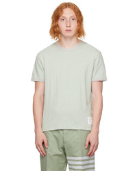 T-shirt à col rond vert menthe Thom Browne