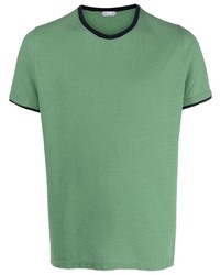 T-shirt à col rond vert menthe Zanone