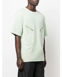T-shirt à col rond vert menthe Jil Sander