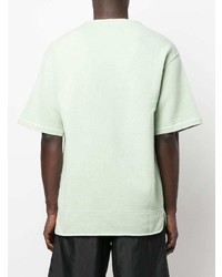 T-shirt à col rond vert menthe Jil Sander