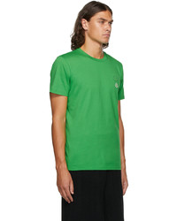 T-shirt à col rond vert Moncler Genius