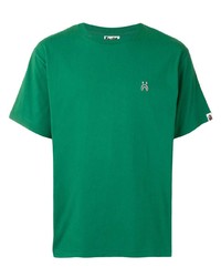 T-shirt à col rond vert A Bathing Ape