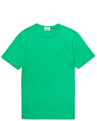T-shirt à col rond vert Acne Studios