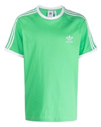 T-shirt à col rond vert adidas