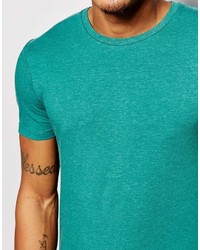 T-shirt à col rond vert Asos