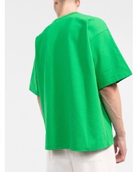 T-shirt à col rond vert Bottega Veneta