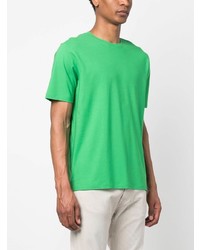 T-shirt à col rond vert Herno