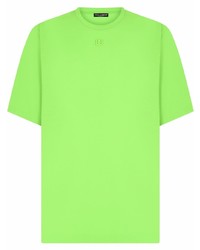 T-shirt à col rond vert Dolce & Gabbana