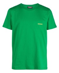 T-shirt à col rond vert Dondup