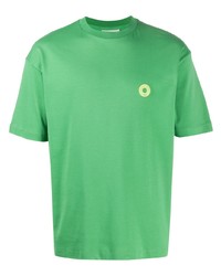 T-shirt à col rond vert Drôle De Monsieur