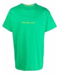 T-shirt à col rond vert F.A.M.T.