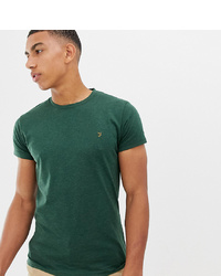 T-shirt à col rond vert Farah