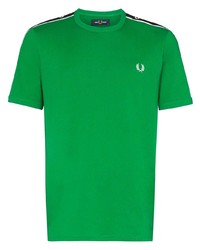 T-shirt à col rond vert Fred Perry