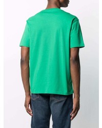 T-shirt à col rond vert Maison Labiche