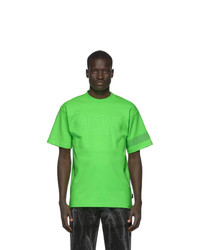 T-shirt à col rond vert Gcds