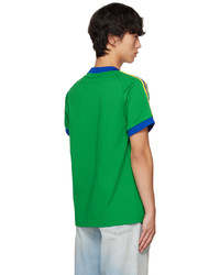 T-shirt à col rond vert adidas Originals