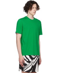 T-shirt à col rond vert Bottega Veneta