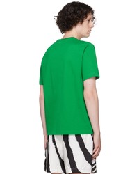 T-shirt à col rond vert Bottega Veneta