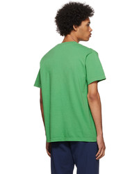 T-shirt à col rond vert Sporty & Rich