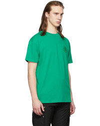 T-shirt à col rond vert Moncler Genius