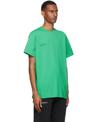 T-shirt à col rond vert PANGAIA