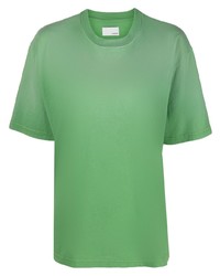 T-shirt à col rond vert Haikure
