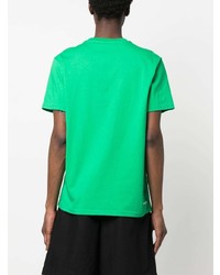 T-shirt à col rond vert Karl Lagerfeld