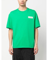T-shirt à col rond vert Karl Lagerfeld