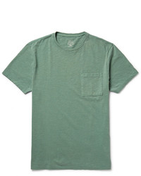 T-shirt à col rond vert J.Crew