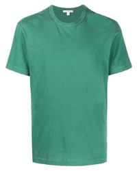 T-shirt à col rond vert James Perse