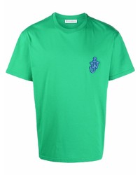 T-shirt à col rond vert JW Anderson
