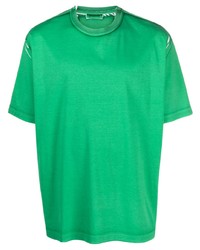 T-shirt à col rond vert Lanvin