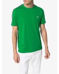 T-shirt à col rond vert Fred Perry