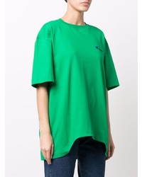 T-shirt à col rond vert Ader Error