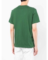 T-shirt à col rond vert Lacoste