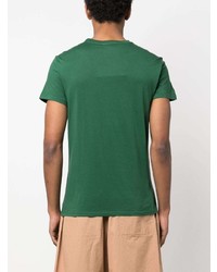 T-shirt à col rond vert Lacoste