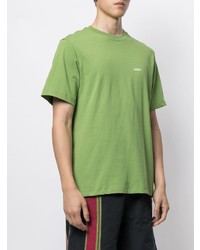 T-shirt à col rond vert Adish