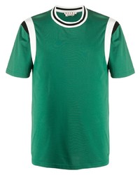 T-shirt à col rond vert Marni