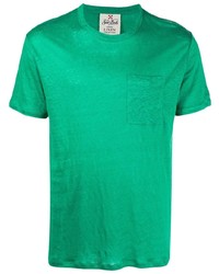 T-shirt à col rond vert MC2 Saint Barth