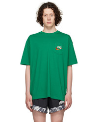 T-shirt à col rond vert Nike