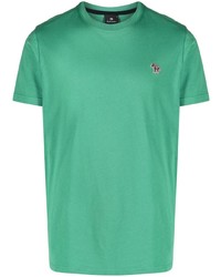 T-shirt à col rond vert PS Paul Smith