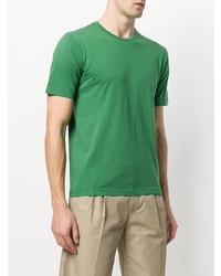 T-shirt à col rond vert Aspesi
