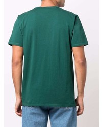 T-shirt à col rond vert MAISON KITSUNÉ