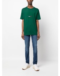 T-shirt à col rond vert Tommy Hilfiger