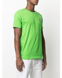 T-shirt à col rond vert Diesel